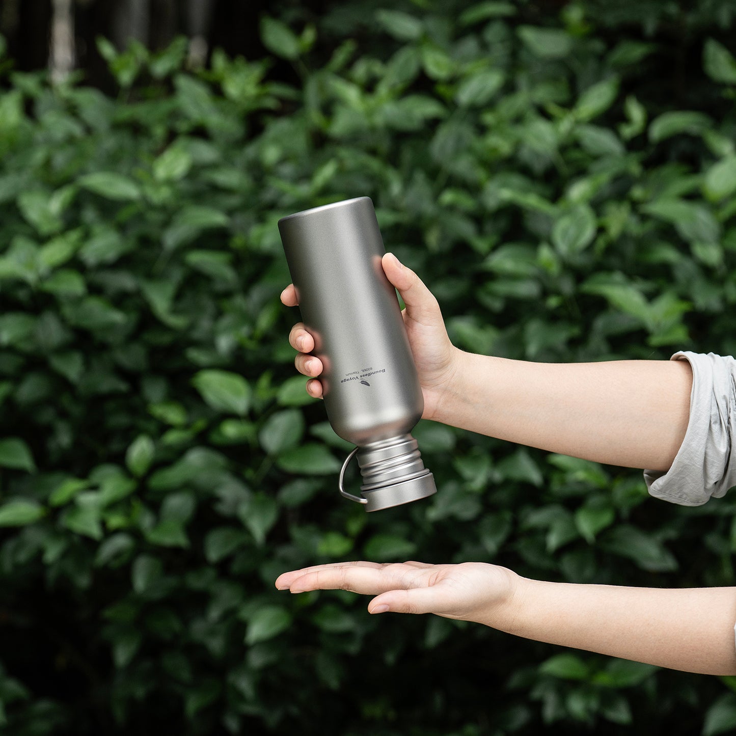 Boundless Voyage Titanium Water Bottle – Ultralight, Leak-Proof & Eco-Friendly Wide Mouth Bottle with Lid for Camping, Hiking & Everyday Use