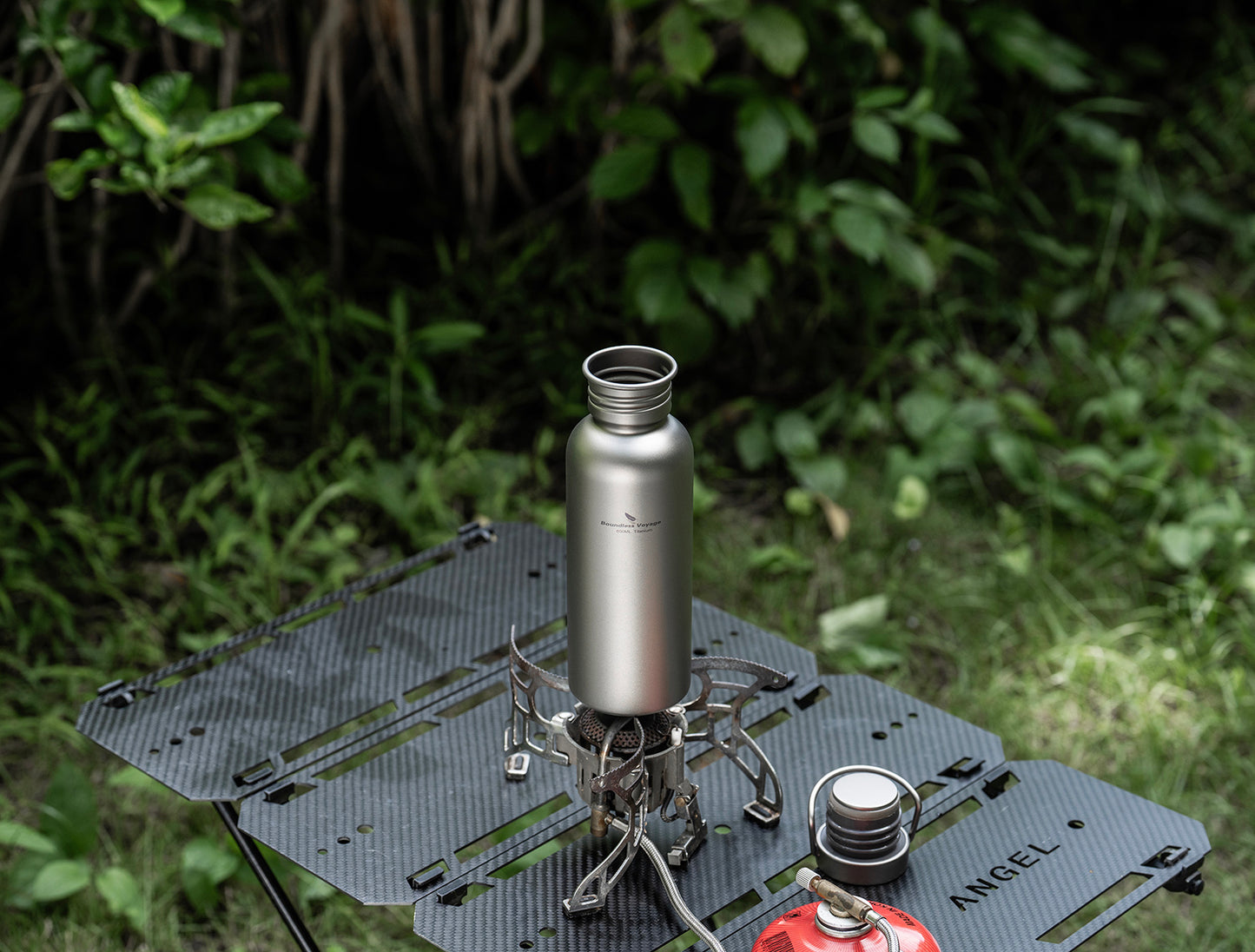 Boundless Voyage Titanium Water Bottle – Ultralight, Leak-Proof & Eco-Friendly Wide Mouth Bottle with Lid for Camping, Hiking & Everyday Use