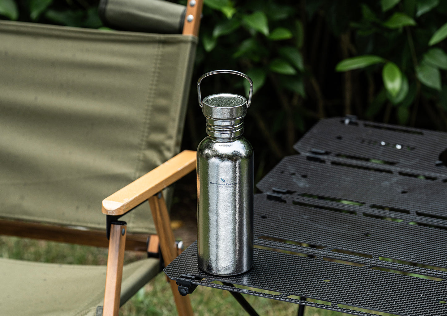 Boundless Voyage Crystal Finish Titanium Water Bottle – Ultralight, Corrosion-Resistant, Perfect for Outdoor & Daily Hydration