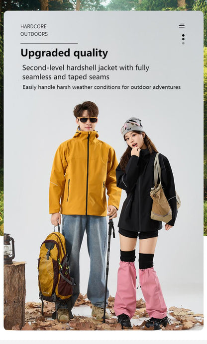 Unisex Lightweight Hard Shell Jacket – Windproof & Waterproof for Hiking, Trekking & Outdoor