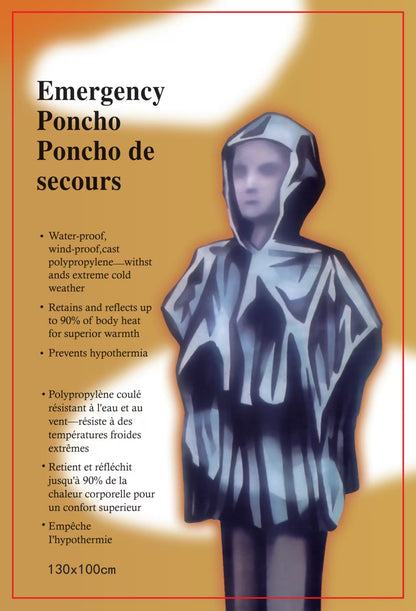 Multi-Purpose Emergency Raincoat – Lightweight Reflective Windproof Poncho for Outdoor Adventures