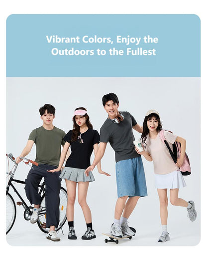 Summer Ice Silk Quick Dry T-Shirt Unisex Short Sleeve Lightweight Breathable Sports Top for Running & Fitness