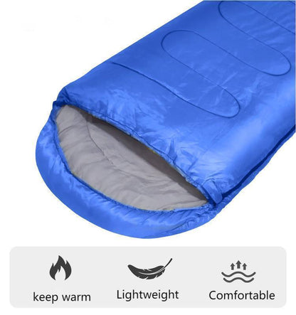 Outdoor camping sleeping bag, thickened adult hollow cotton winter sleeping bag, envelope sleeping bag