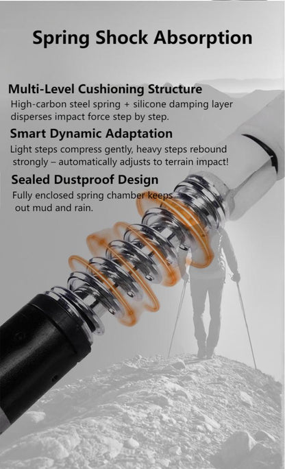 Adjustable Aluminum Trekking Pole – Lightweight Hiking & Walking Stick with Straight Grip