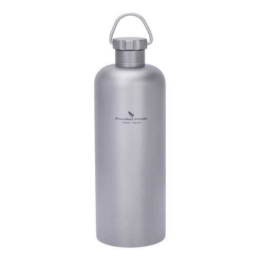 Boundless Voyage 600ml Titanium Bottle – Lightweight, Leak-Proof & Rust-Free for Camping, Hiking & Daily Hydration