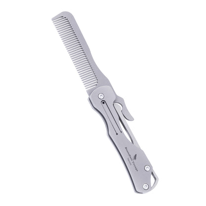 Outdoor Titanium Folding Comb – Lightweight EDC Survival & Self-Defense Gadget