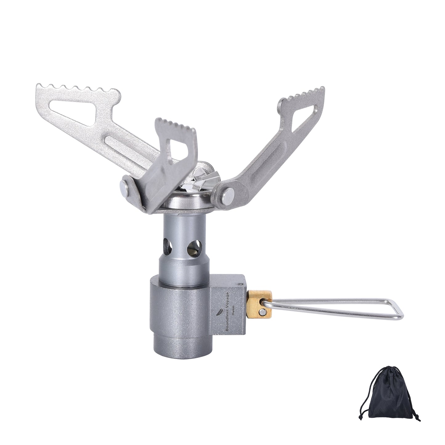 Boundless Voyage Titanium Mini Camping Stove – Ultralight, Durable & Portable Outdoor Cooking Stove for Hiking, Backpacking & Bushcraft