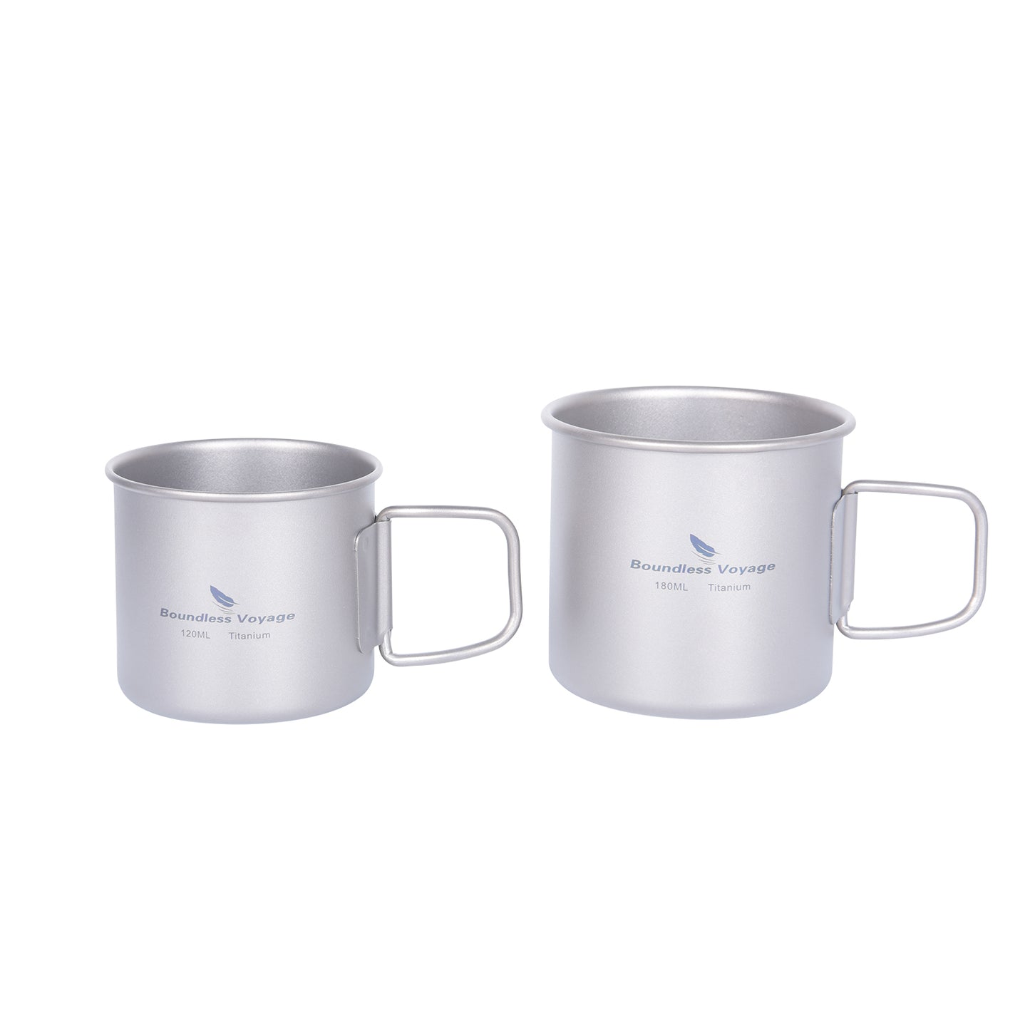 Boundless Voyage Ultralight Titanium Cup | 120ml / 180ml Portable Tea & Wine Mug | Premium Metal Drinking Glass for Camping, Coffee & Outdoor Spirits