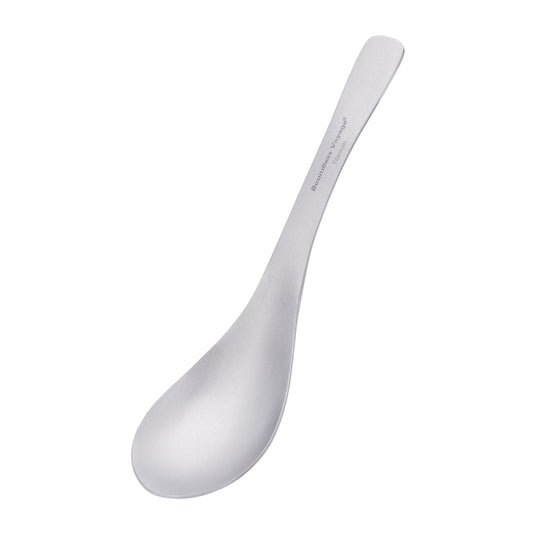 Boundless Voyage TA1 Titanium Spoon – Ultralight Durable Camping & Home Cutlery for Soup, Meals & Travel