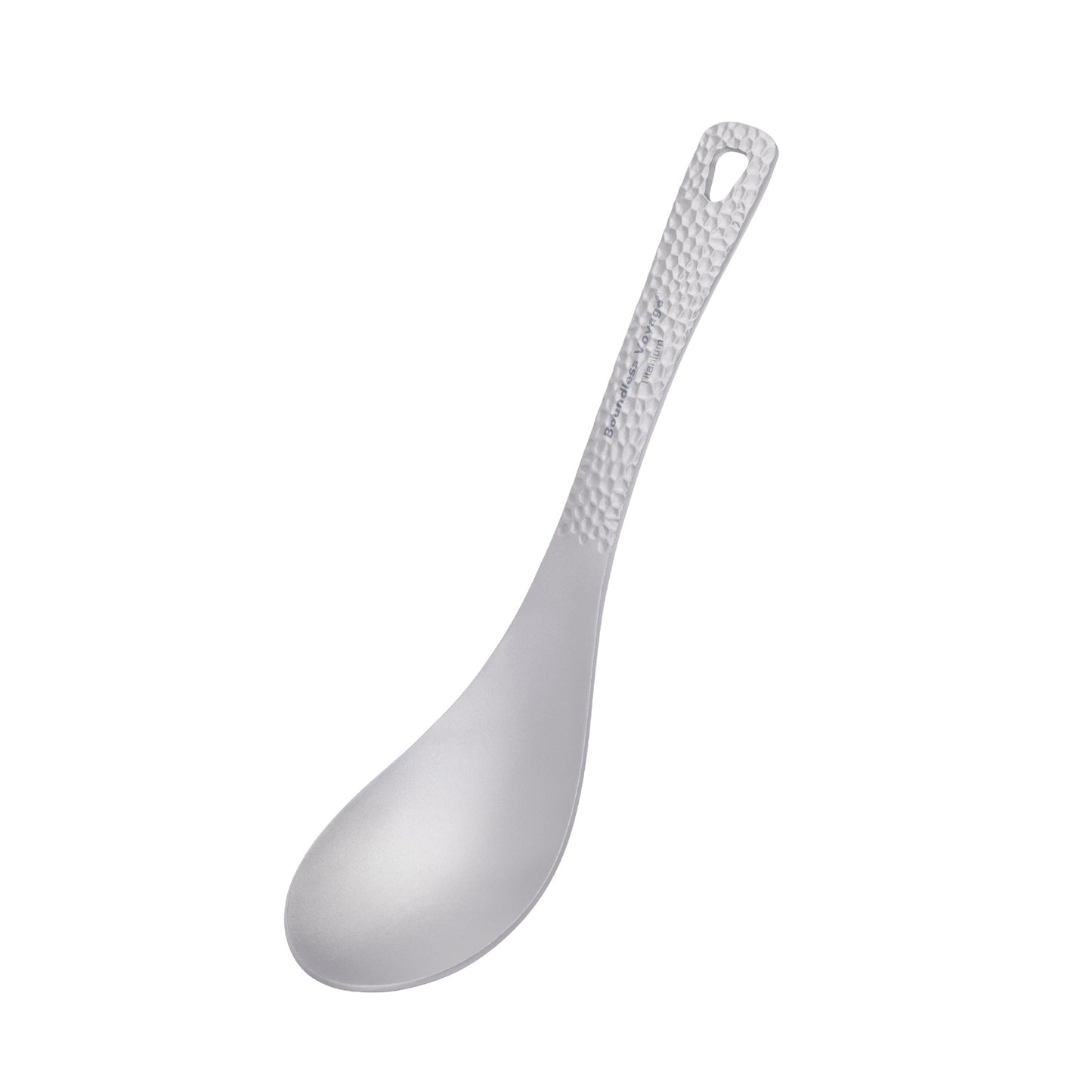 Boundless Voyage Titanium Soup Spoon – Ultralight Camping Spoon for Soup, Rice & Outdoor Dining