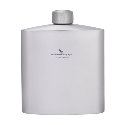 Boundless Voyage Titanium Water Bottle 1.4L – Leak-Proof Anti-Slip Cap, Ultra-Lightweight & Durable, Ideal for Camping, Hiking & Everyday Use