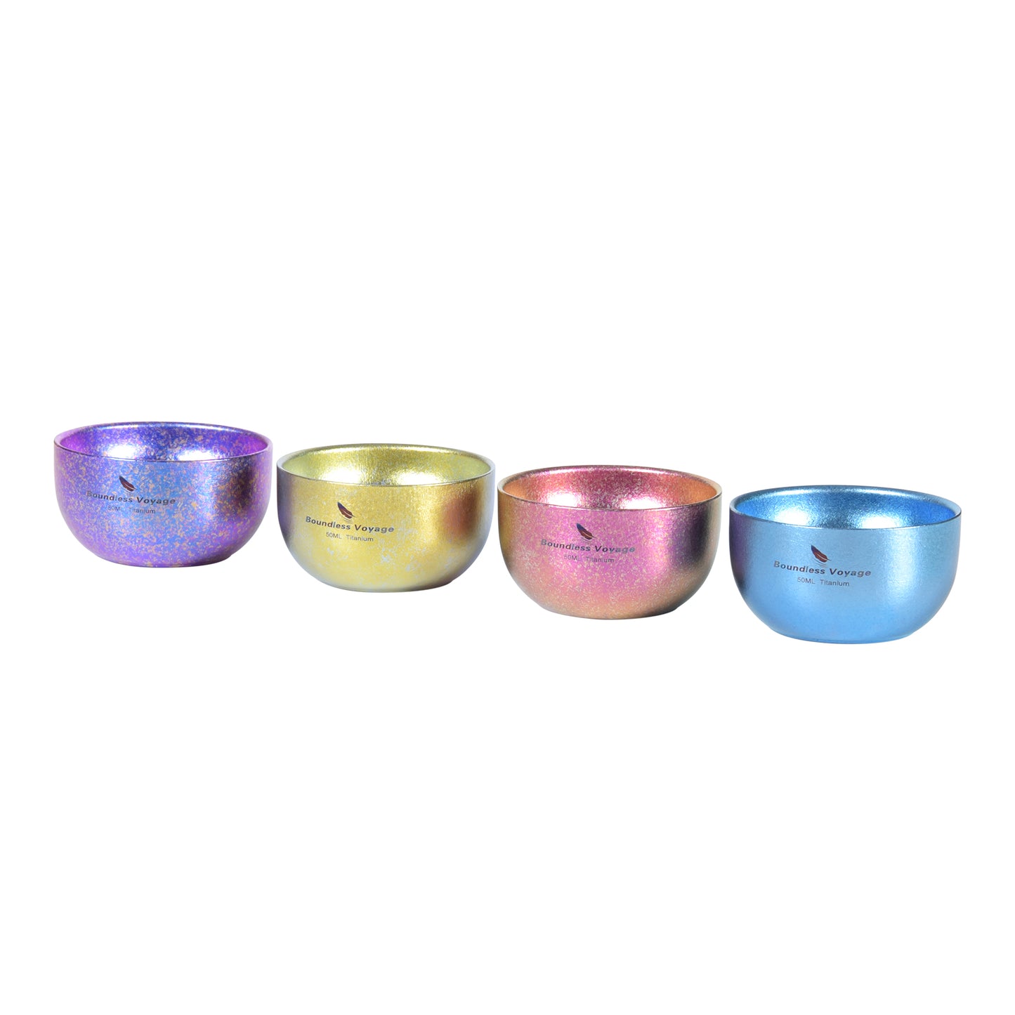 Boundless Voyage Titanium Double Layer Golden Cup Anti-scalding Colorful Teacup Wide Mouth Wine Tea Mug Drinkware