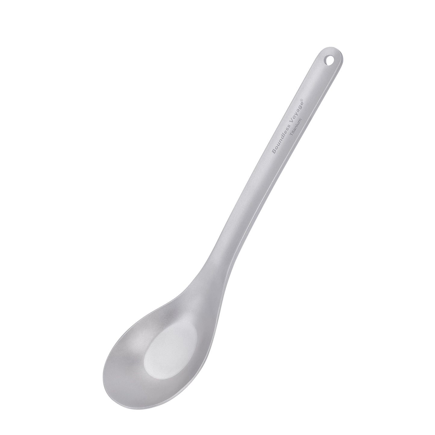 Boundless Voyage Titanium Spoon with Long Handle Outdoor Camping Ultralight Soup Spoon Cutlery Utensil
