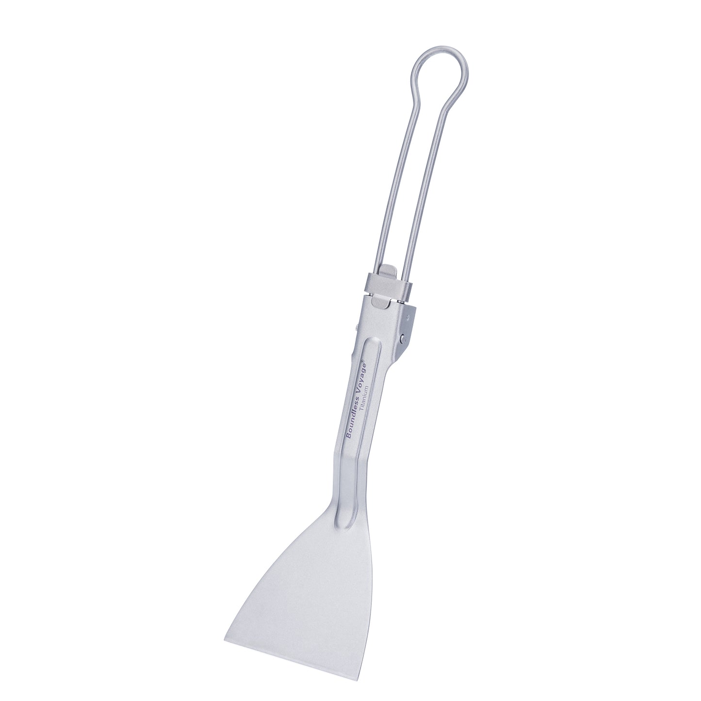 Boundless Voyage Titanium Folding Cooking Spatula – Ultralight Beefsteak Frying Shovel for Outdoor & Home Kitchen Use