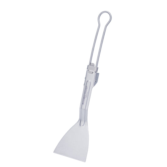 Boundless Voyage Titanium Folding Cooking Spatula – Ultralight Beefsteak Frying Shovel for Outdoor & Home Kitchen Use