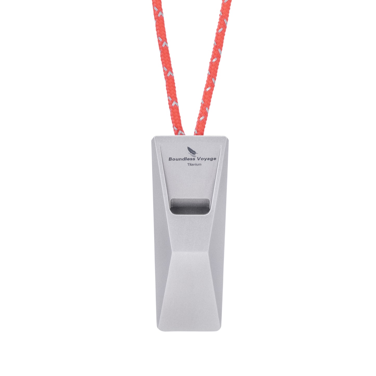 Boundless Voyage Titanium Emergency Whistle – Loud Safety Survival Whistle with Lanyard for Camping, Hiking, Sports & Outdoor Training