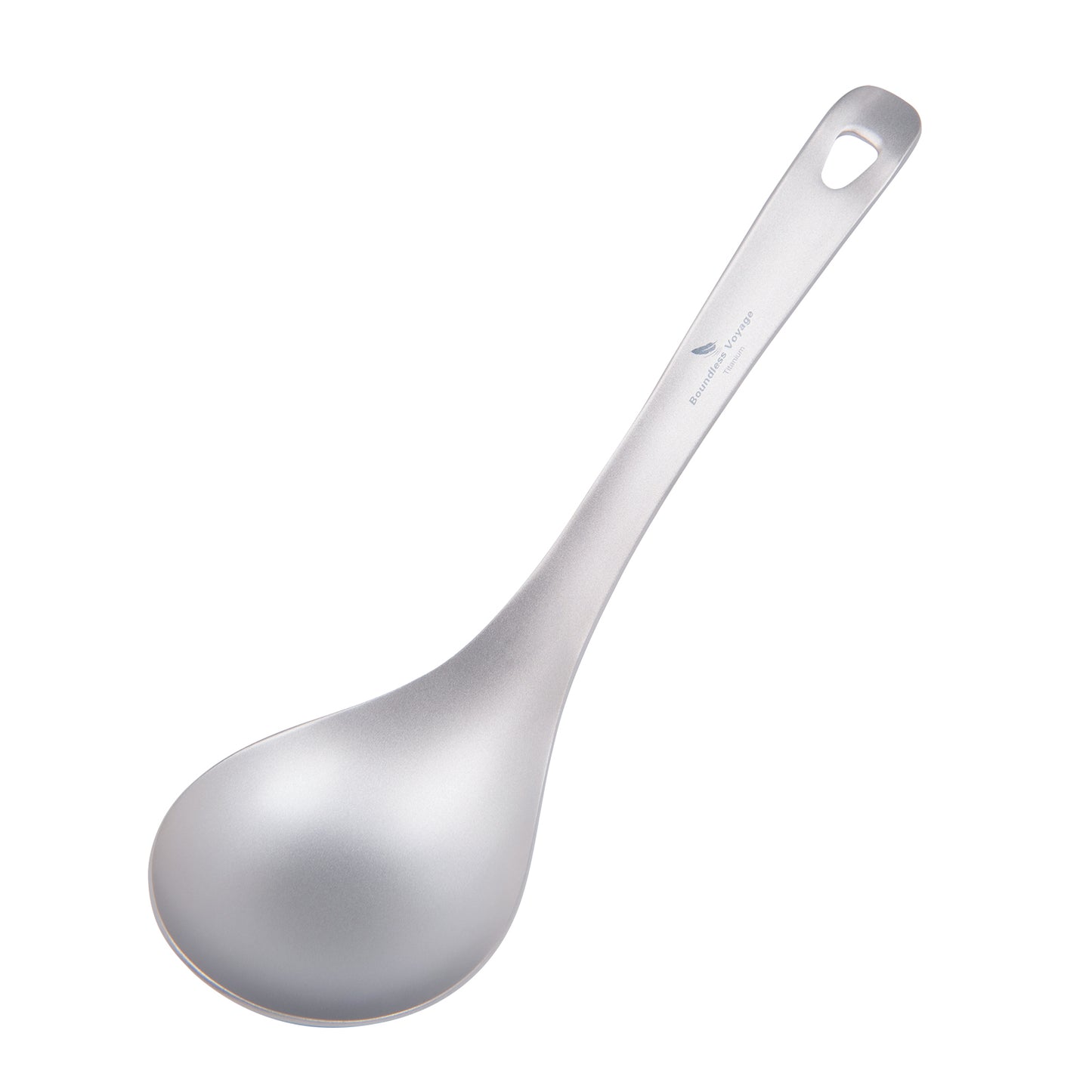 Boundless Voyage Titanium Serving Spoon 21.5cm – Large Ultralight Cooking Spoon for Camping, Outdoor Kitchen & Food Serving