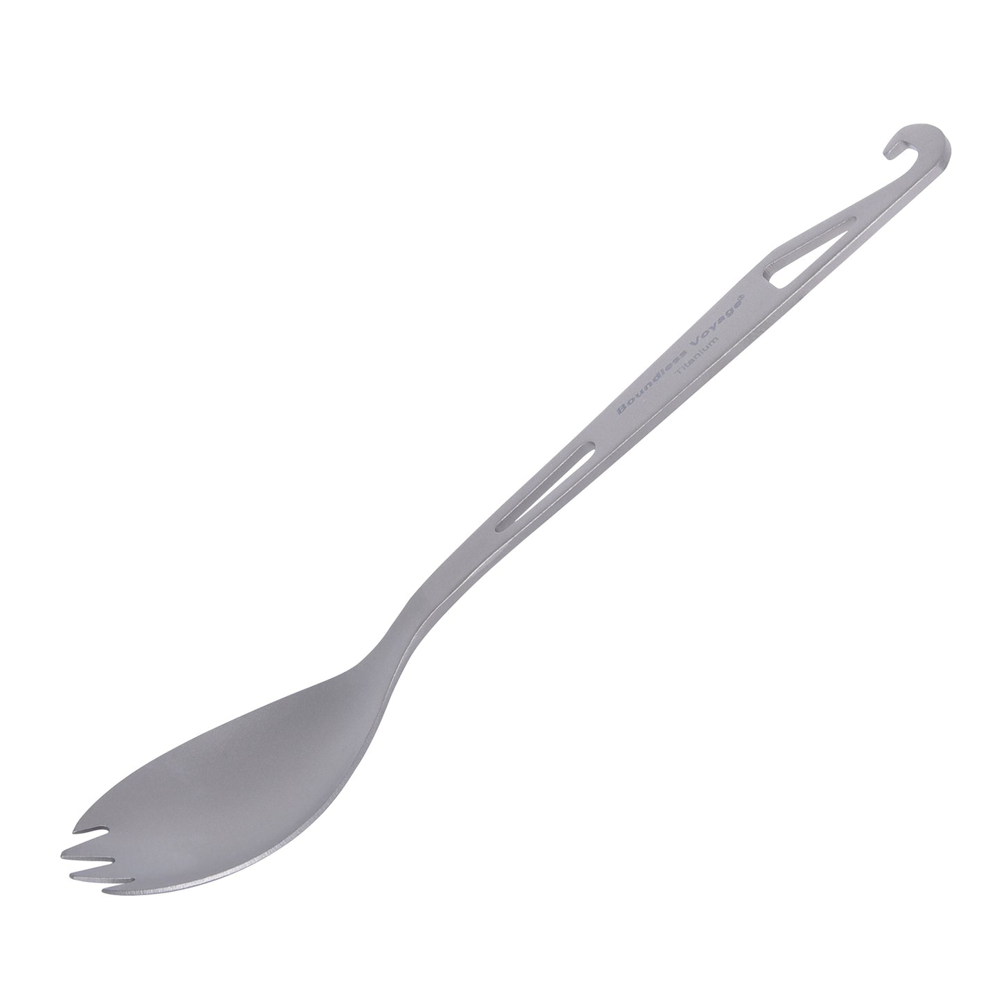 Boundless Voyage Titanium Spork with Bottle Opener – Ultralight Camping Cutlery for Hiking, Backpacking & Travel