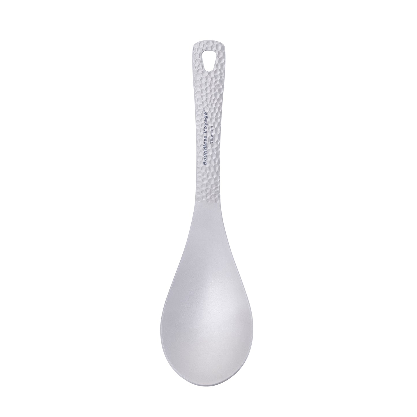 Boundless Voyage Titanium Soup Spoon – Ultralight Camping Spoon for Soup, Rice & Outdoor Dining
