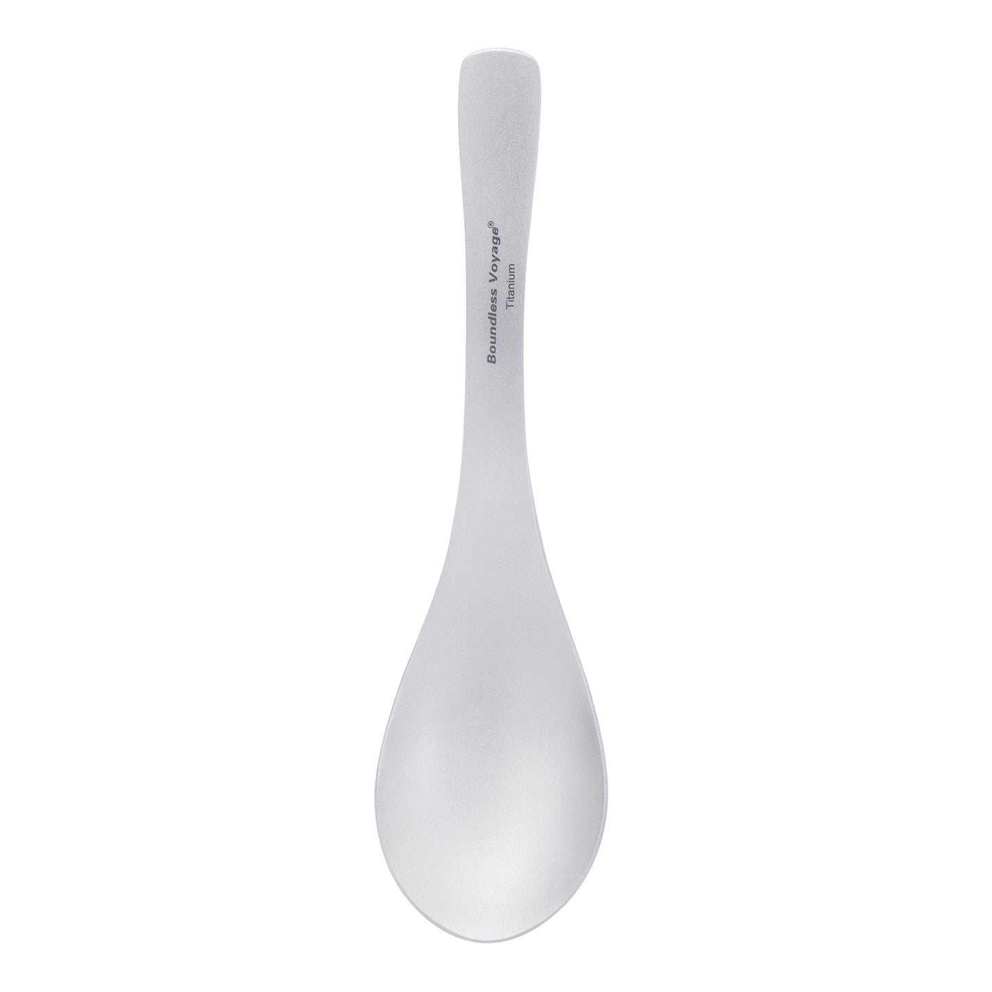 Boundless Voyage TA1 Titanium Spoon – Ultralight Durable Camping & Home Cutlery for Soup, Meals & Travel