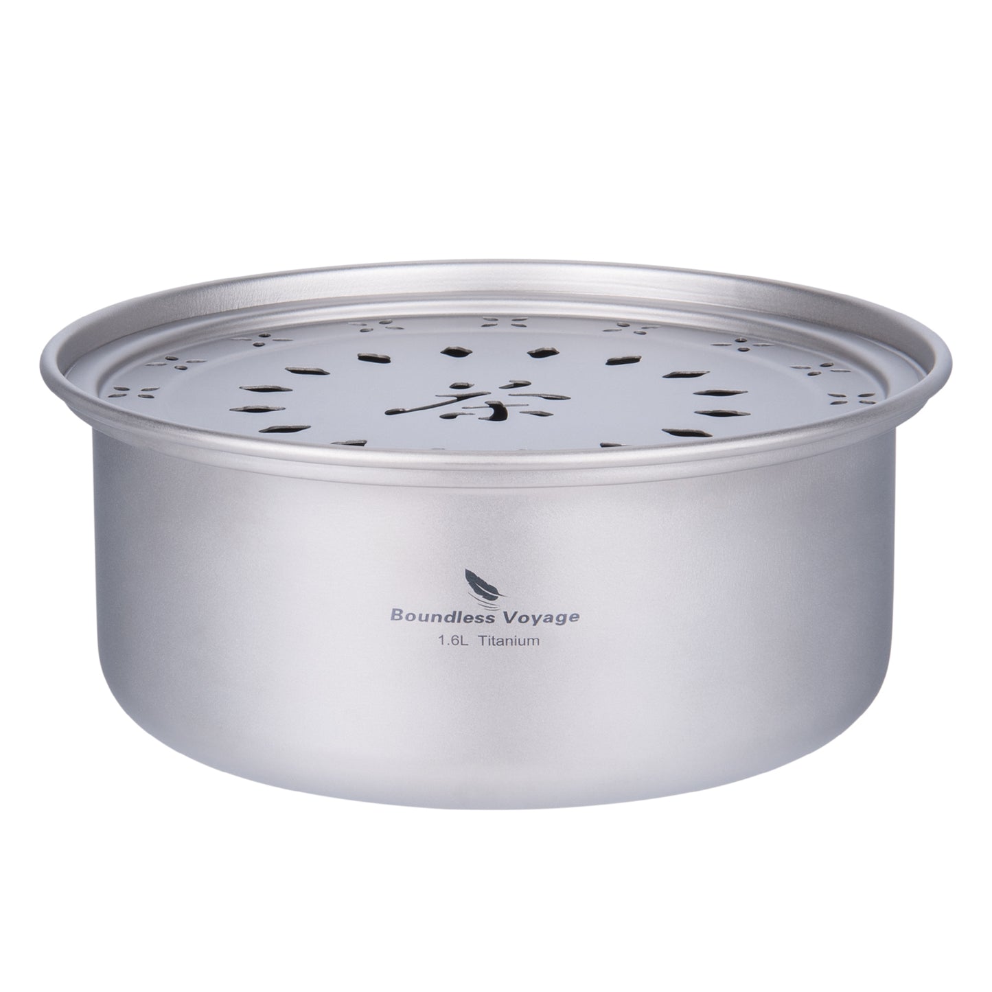 Boundless Voyage Titanium Tea Tray – Portable Gongfu Tea Board for Outdoor Tea Brewing, Camping, Travel & Car Tea Setup