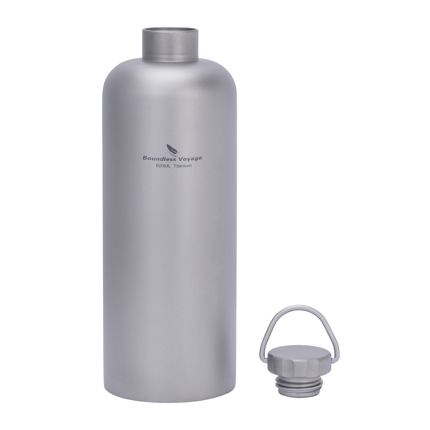 Boundless Voyage 600ml Titanium Bottle – Lightweight, Leak-Proof & Rust-Free for Camping, Hiking & Daily Hydration