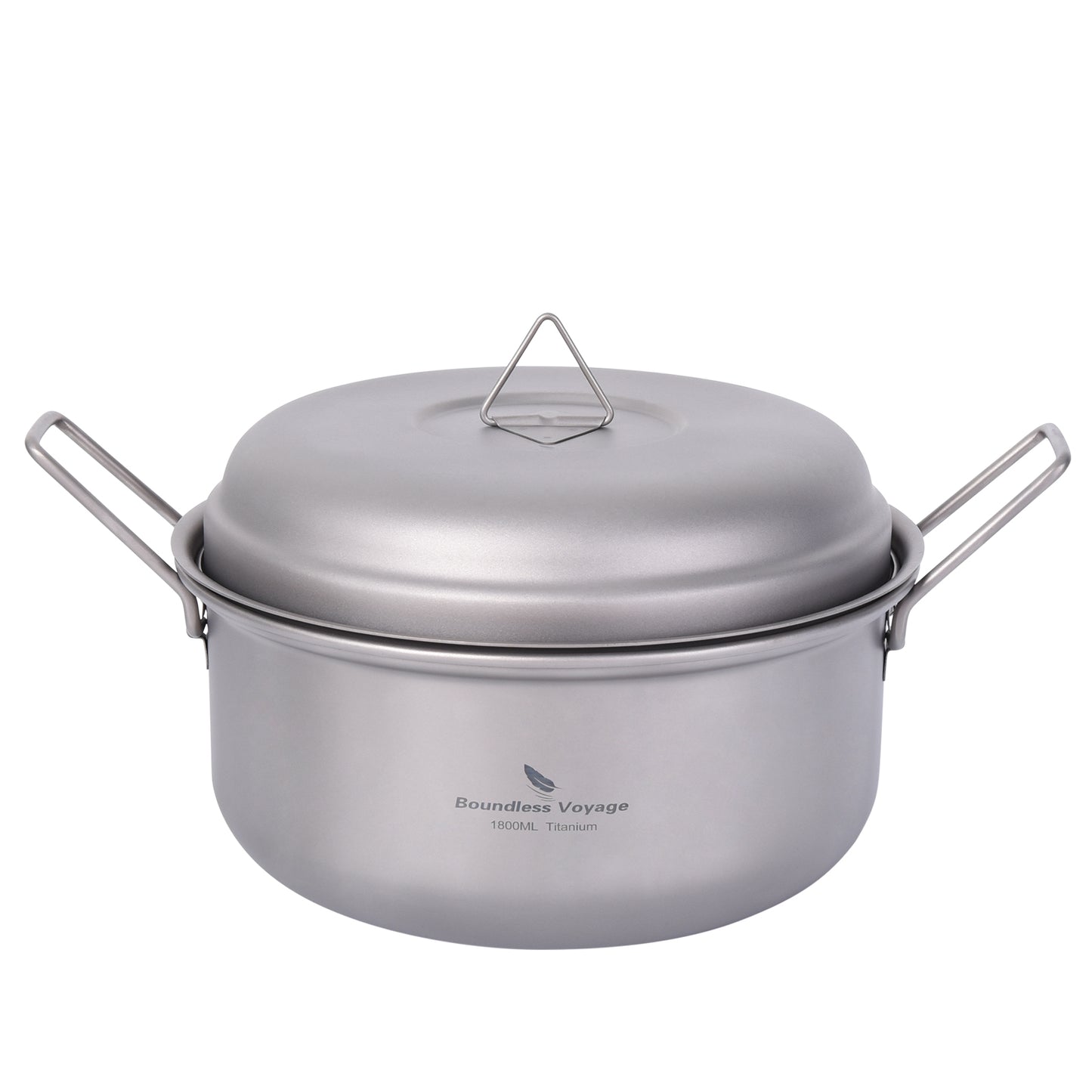 Boundless Voyage Titanium Steamer Pot Set with Lid – Ultralight Camping Stockpot & Steaming Kit, TA1 Titanium Outdoor Cookware for Backpacking, Hiking & Healthy Cooking