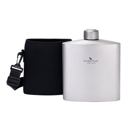 Boundless Voyage Titanium Water Bottle 1.4L – Leak-Proof Anti-Slip Cap, Ultra-Lightweight & Durable, Ideal for Camping, Hiking & Everyday Use