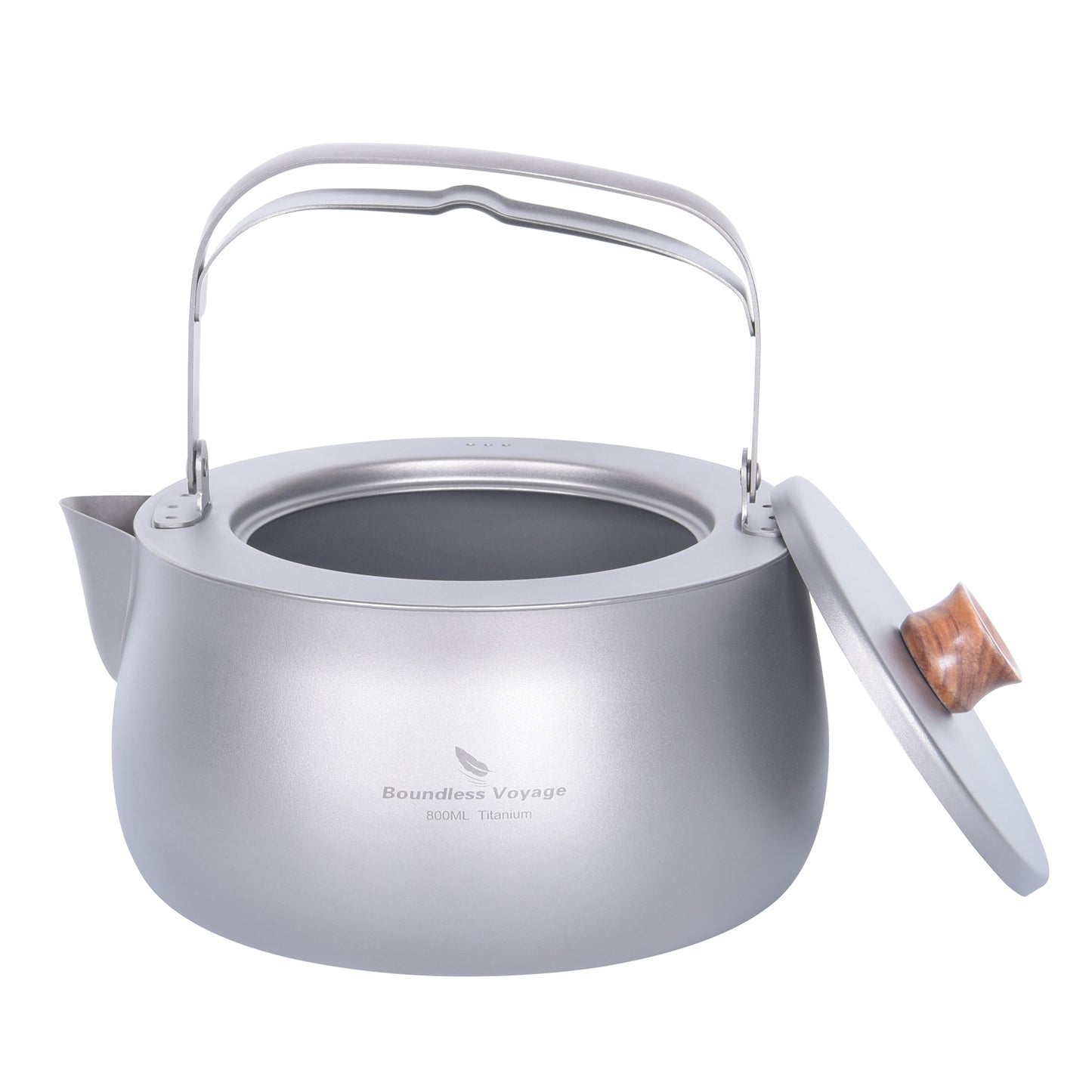 Boundless Voyage Titanium Kettle With Folding Handle Filter Outdoor Camping Teapot Coffee Jug Pot 800ml