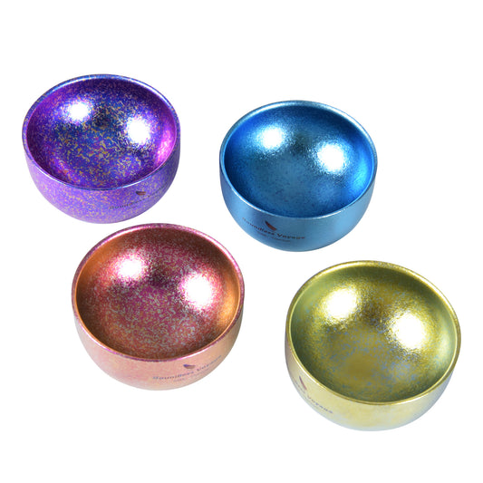 Boundless Voyage Titanium Double Layer Golden Cup Anti-scalding Colorful Teacup Wide Mouth Wine Tea Mug Drinkware