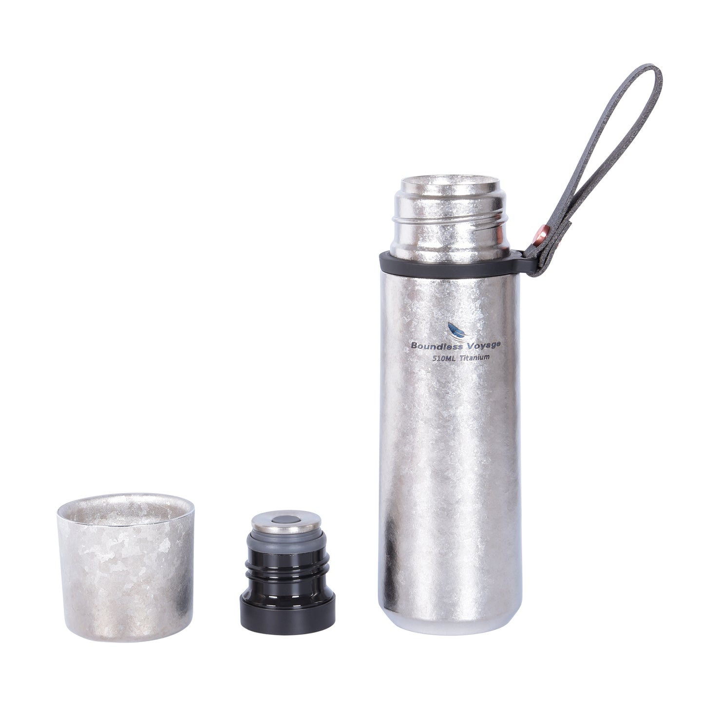 Boundless Voyage 510ml Titanium Insulated Water Bottle – Lightweight, Heat-Retaining & Perfect for Hiking, Travel & Daily Use