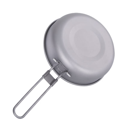 5 inch Titanium Camping Frying Pan – Ultralight Backpacking Cookware for Outdoor Cooking