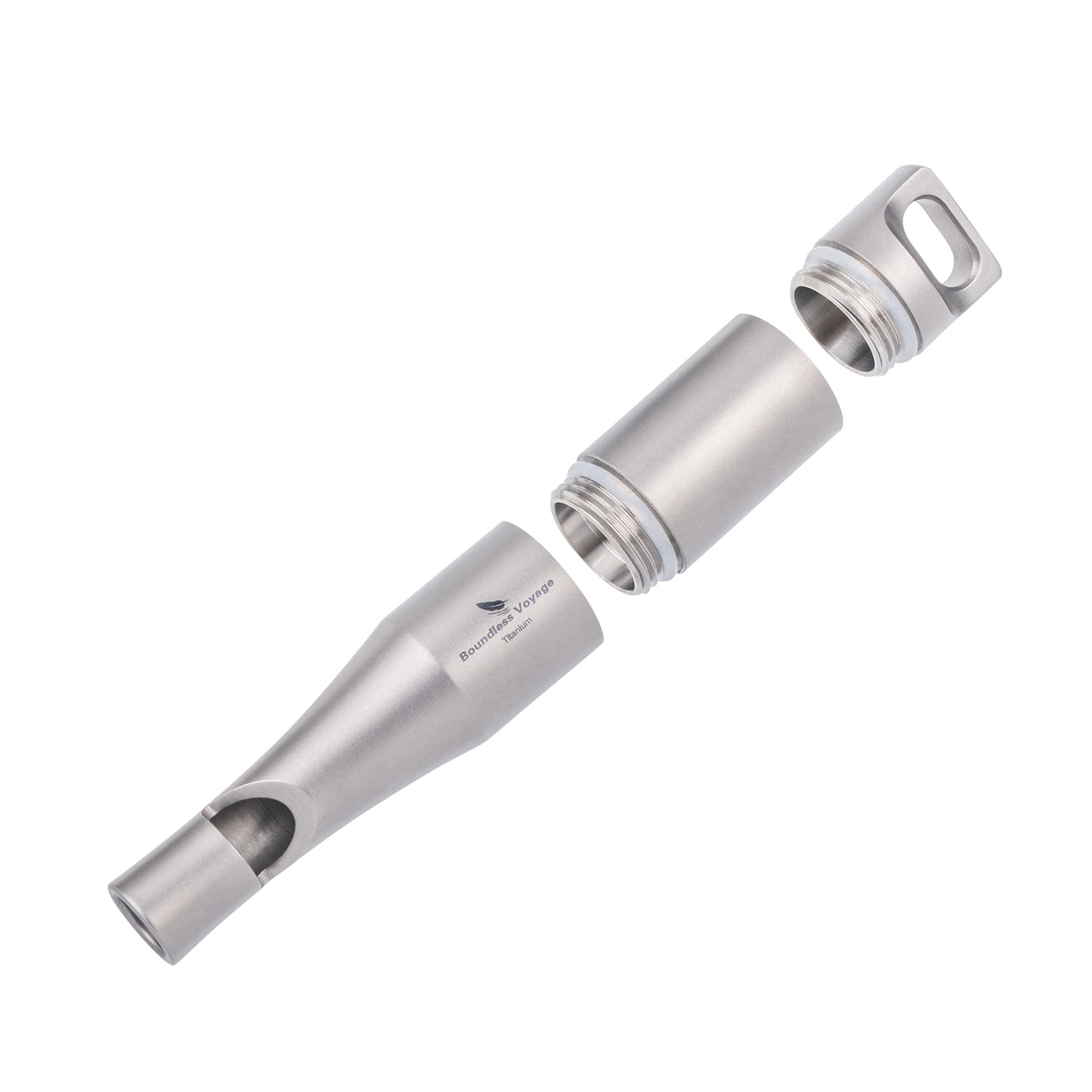 Boundless Voyage Titanium Emergency Whistle – Eco-Friendly TA1 Titanium Survival Safety Whistle with Lanyard | Loud, Lightweight & Durable for Camping, Hiking & Outdoor Sports