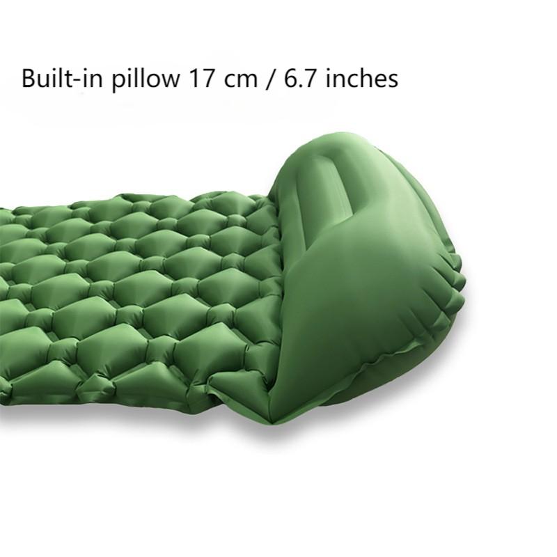 Ultralight Foot-Press Inflatable Sleeping Pad – Compact Waterproof Camping Air Mattress (800g, 2600cm³) for Solo Hiking & Backpacking