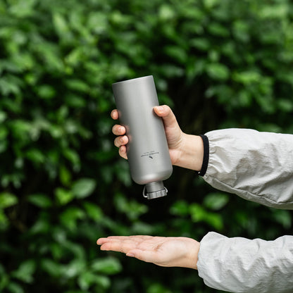 Boundless Voyage 600ml Titanium Bottle – Lightweight, Leak-Proof & Rust-Free for Camping, Hiking & Daily Hydration