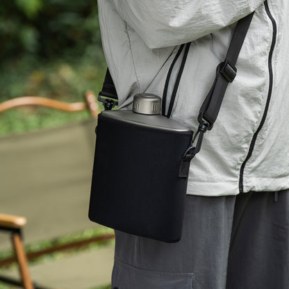 Boundless Voyage Titanium Water Bottle 1.4L – Leak-Proof Anti-Slip Cap, Ultra-Lightweight & Durable, Ideal for Camping, Hiking & Everyday Use