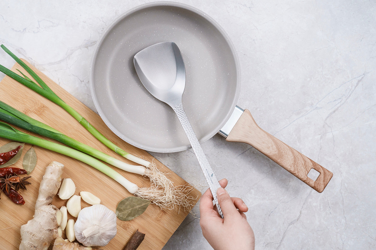Boundless Voyage Titanium Spatula Food Turner with Embossed Handle – Lightweight Cooking Utensil for Camping, Travel & Home Kitchen