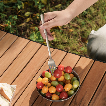 Boundless Voyage Titanium Camping Cutlery Set – Knife, Fork, Spoon & Chopsticks, Ultralight Tableware for Outdoor Travel & Home Use