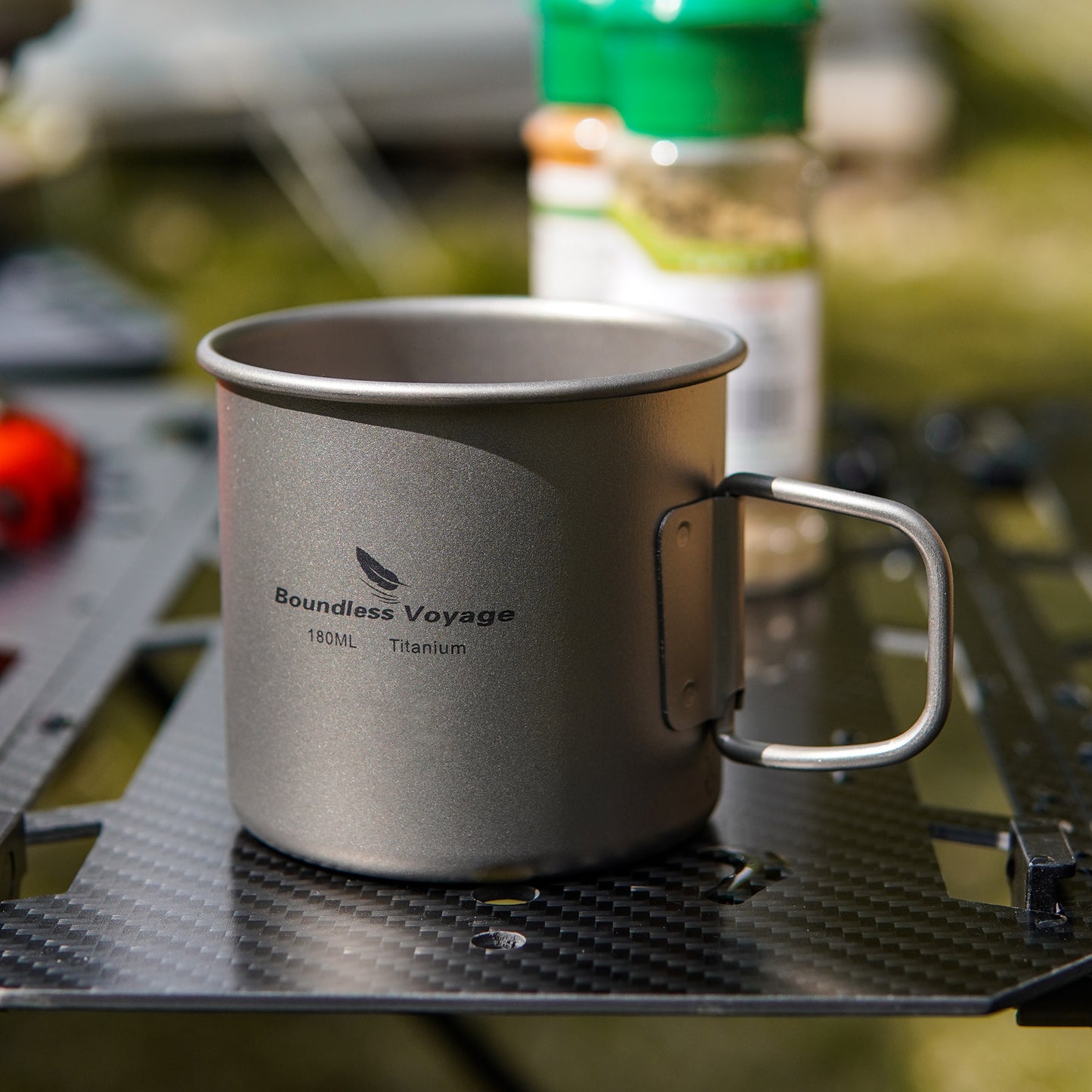 Boundless Voyage Ultralight Titanium Cup | 120ml / 180ml Portable Tea & Wine Mug | Premium Metal Drinking Glass for Camping, Coffee & Outdoor Spirits
