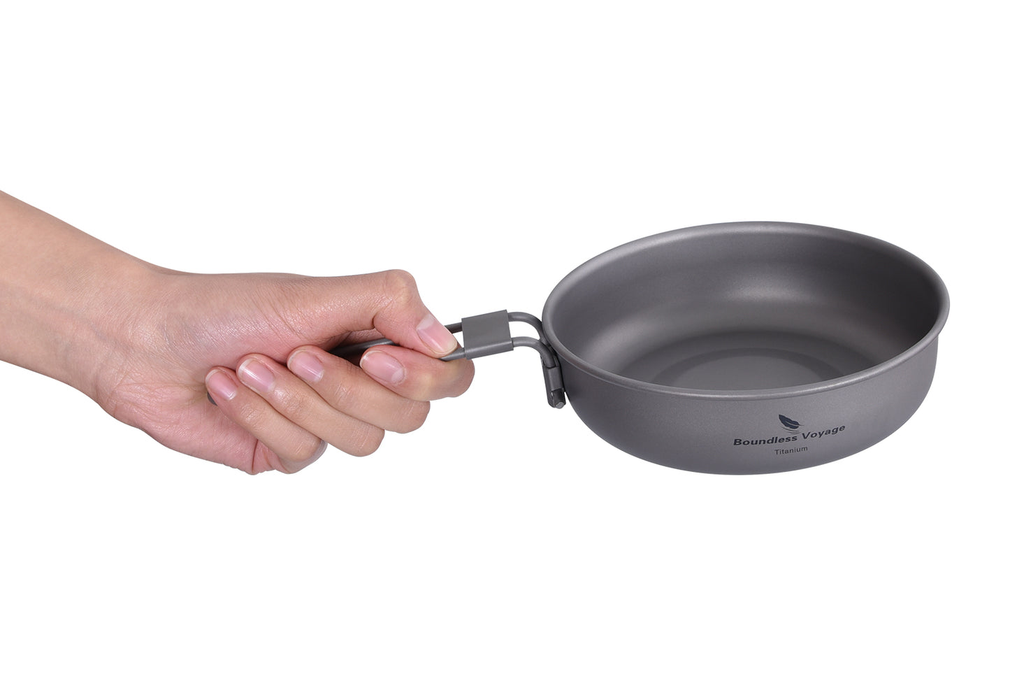 5 inch Titanium Camping Frying Pan – Ultralight Backpacking Cookware for Outdoor Cooking