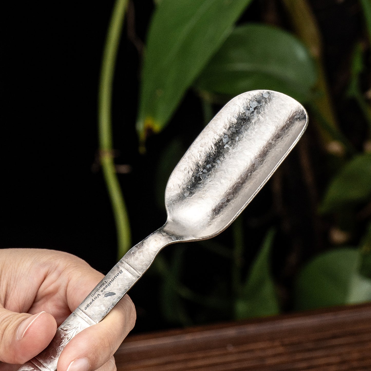 Boundless Voyage TA1 Titanium Spoon 2PCS– Ultralight Portable Camping Spoon for Hiking, Backpacking, Travel & Everyday Use