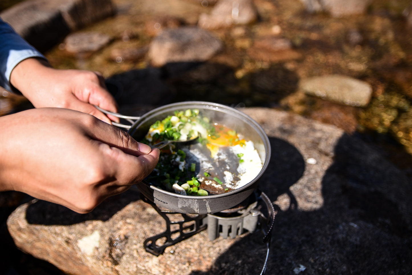 Boundless Voyage TA1 Titanium Pot & Pan Set 500ml + 1000ml with Lid – Ultralight Camping Cookware with Folding Handles for Hiking, Picnic & Outdoor Cooking