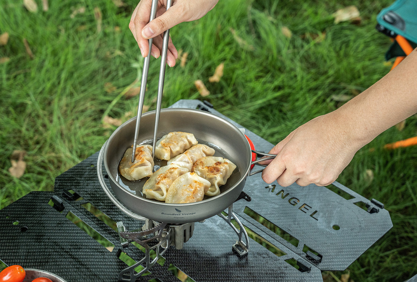 Boundless Voyage Titanium Nonstick Frying Pan 7 Inch – Ultralight, Scratch-Resistant Skillet for Eggs, Pancakes & Everyday Cooking