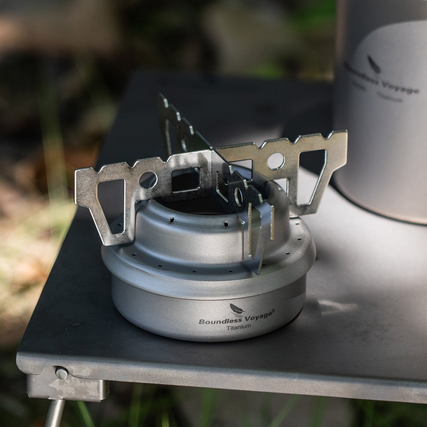 Boundless Voyage Titanium Spirit Alcohol Stove Outdoor Camping Mini Spirit Cooker Alcohol Burner for Picnic Backpacking