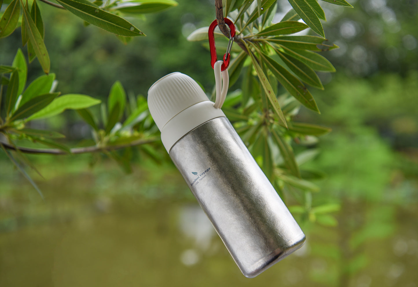 Boundless Voyage 300ml Titanium Vacuum Bottle – Double-Wall Lightweight Coffee & Water Bottle for Travel, Outdoor & Daily Use