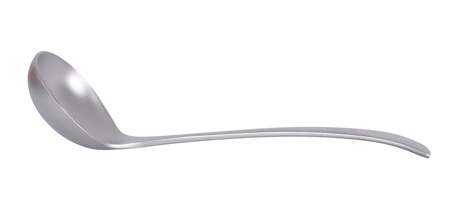 Boundless Voyage Titanium Soup Spoon – Long Handle Deep Bowl Ladle for Soup, Stew, Sauce & Cooking