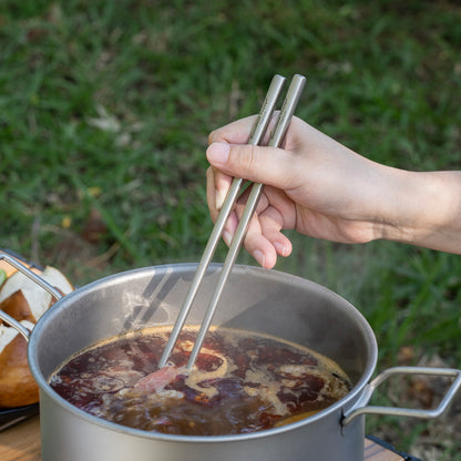 Boundless Voyage Titanium Knife Spoon Fork Chopsticks Set Outdoor Camping Ultralight Cutlery for Soup Meal Portable Tableware