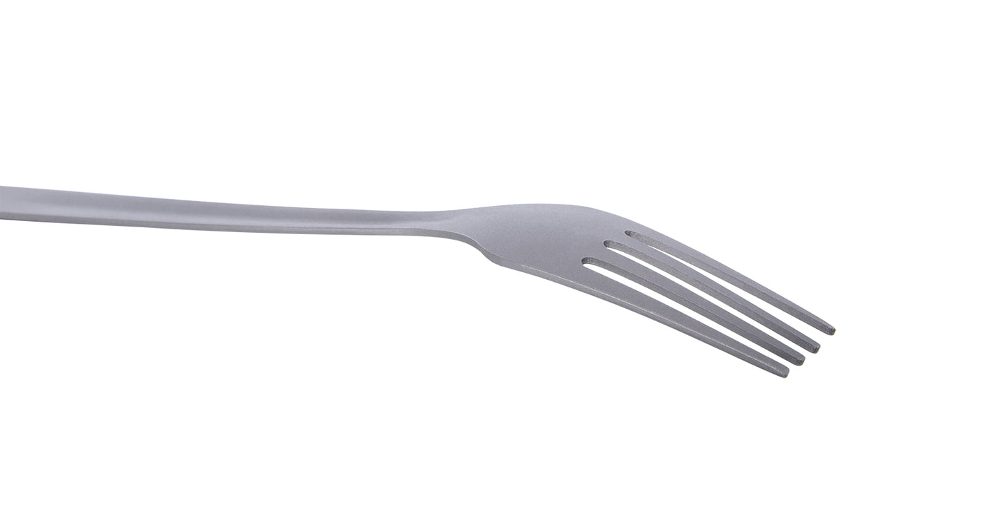 Boundless Voyage TA1 Titanium 4-in-1 Ultralight Cutlery Set – Compact Fork, Spoon, Knife & Bottle Opener for Home, Camping & Outdoor Travel