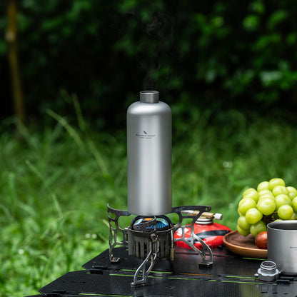 Boundless Voyage 600ml Titanium Bottle – Lightweight, Leak-Proof & Rust-Free for Camping, Hiking & Daily Hydration