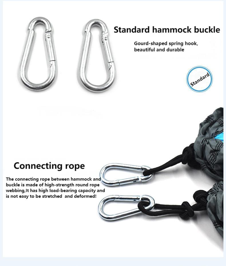 Single-Person Portable Hammock | Lightweight, Durable | Ideal for Camping, Hiking & Outdoor Relaxation